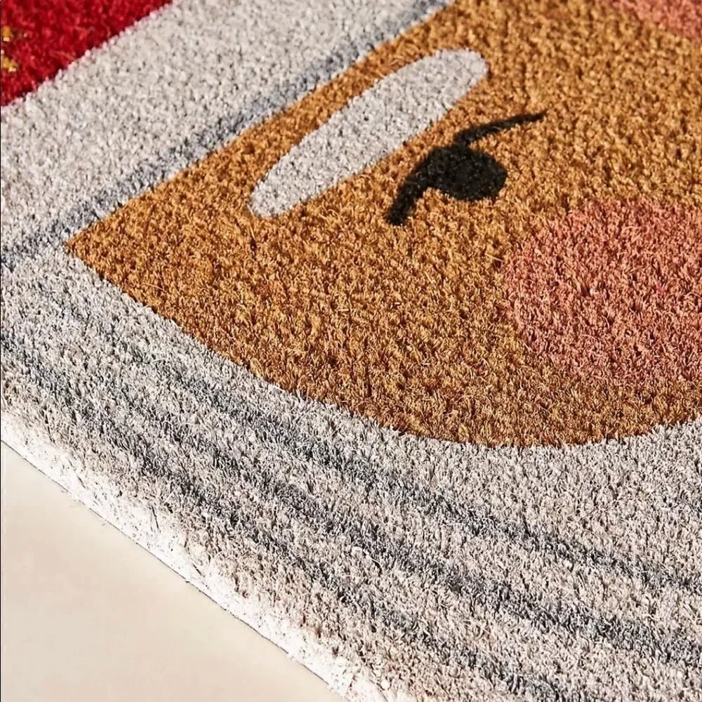 ANTHROPOLOGIE Santa Doormat Santa Claus Christmas
